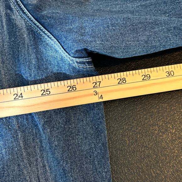 Born Fly Men's 3XL Embroidered Patchwork Aviator Heavy Long Sleeve Denim Jacket - Picture 6 of 10